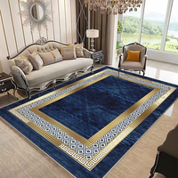 Großer 3D-Teppich für Wohnzimmer Geometrischer Luxus-Teppich 8x10 9x12 240x340 Rutschfest Extra Dick Maschinell Gefertigt aus Polyester