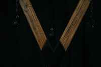 Grand cadre de bondage réglable pour jeux de crucifixion, croix de Saint-Antoine, support Edgeplay, BDSM, en bois d'orme ancien et acier au carbone, pour activités sexuelles