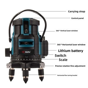Tự san lấp mặt bằng độ chính xác cao 5 dòng màu xanh lá cây mức độ <span class=keywords><strong>laser</strong></span> pin lithium góc 120 cây lớn Cross-line Slash chế độ cho - Product Image 5