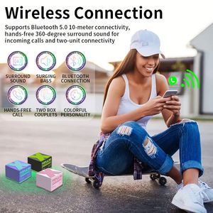 Portable Wireless Stereo Speaker With Mixed Colorful X1 Multifunction Outdoor Party Smart Speaker - Product Image 6