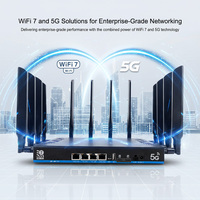 Routeur d'entreprise 5G MTK7988AV Quad Core Sdx75, Wi-Fi 7 bi-bande, WAN 2.5G, interface carte SIM, 19000 Mbps
