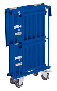 عربة حيوانات أليفة قابلة للطي ، قفص كلب خفيف الوزن من الألومنيوم ، مرسى مزدوج الطوابق ، عربة عرض الكلاب - Product Image 6