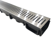 Caniveau de drainage extérieur moderne en plastique chromé, gouttière carrée en PVC avec crépine, diamètre extérieur 135 mm (5 pouces), garantie 2 ans