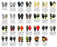 Gants de travail anti-coupure de niveau 5, grande adhérence, norme EN388 4544, 13G HPPE, revêtement en mousse de nitrile noir, micro-mousse.