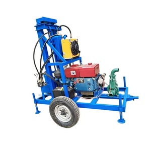 Installation complète de forage de puits artésiens Machine de forage de puits d'eau 100 mètres Petite plate-forme de forage de puits d'eau de pli - Product Image 6