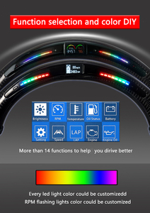 Volant noir en fibre de carbone et cuir LED forgé pour <span class=keywords><strong>Audi</strong></span> B8 B9 Q5 Q7 A3 A4 A5 A6 C7 C8 S4 S5 RS3 RS4 RS6 <span class=keywords><strong>RS</strong></span> - Product Image 6