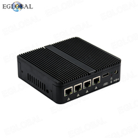 Mini PC EGLOBAL, Computadora J4125 J6412 N100 4Lan, Servidor Doméstico Industrial, Mini PC Pfsense, Router Suave Esxi, Firewall 2.5G ITX