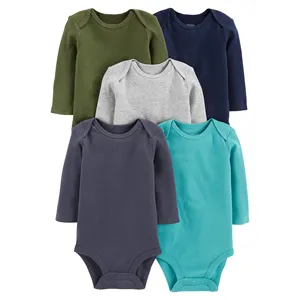 2024 Best Deal Wholesale Infant Newborn Clothes Newborn Rompers Baby Bodysuit 100% Cotton