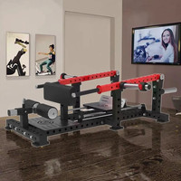 Machine de musculation commerciale en acier à ciseaux pour squats, équipement de fitness à charge de plaques pour usage domestique
