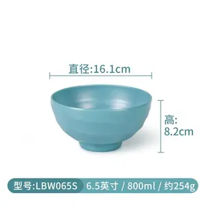 핫-잘 팔리는 식탁 sets 라면 Bowls 및 숟가락 Set 와 젓가락 nordic design sky blue 멜라민 국수 Bowl