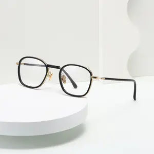 Business fashion glasses frame for men suitable for any face shape classic full frame oval makeup god fashion
