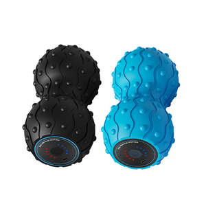 Masajeador de cuello de vibración eléctrico portátil de silicona de alta calidad adecuado para todas las partes del cuerpo Bola de masaje doble de maní - Product Image 1