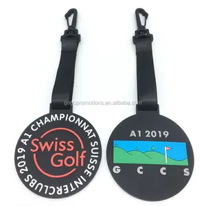 Custom Wholesale Made Luggage Golf Bag Tag For Club / Travel