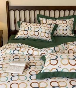 Bộ Ga Trải Giường Thiết Kế Sang Trọng 100% Cotton Chất Lượng Tốt Theo Yêu Cầu Bán Sỉ - Product Image 1