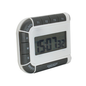 ตัวตั้งเวลาอิเล็กทรอนิกส์อเนกประสงค์ 4 ชุด พร้อมนาฬิกา สำหรับครัว - Product Image 2