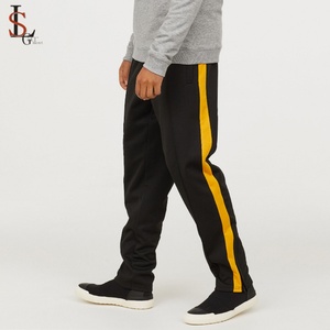 New Fashion Design Side Stripes Sweatpants Men 100% <b>Polyester</b> <b>Joggers</b> Sport Pants Trousers - Product Image 1