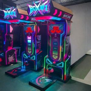 Máquina de Boxeo Operada con Monedas, Máquina de Juego de Boxeo para Fitness, Equipo de Boxeo Arcade con Redención de Premios, Juego de Golpeo y Patadas con Objetivo - Product Image 5