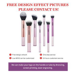 <span class=keywords><strong>ZOOE</strong></span>, gran oferta, 7 Uds., mango de madera, pelo sintético vegano, Etiqueta Privada, logotipo personalizado profesional, juego de brochas de maquillaje de alta calidad - Product Image 2