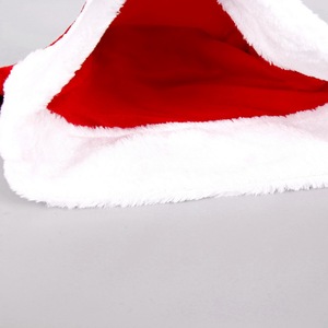 Cappelli Natalizi Ecologici in Velluto Spesso per Adulti e Bambini, Decorazioni Festive per <span class=keywords><strong>Capodanno</strong></span> e Natale - Product Image 3