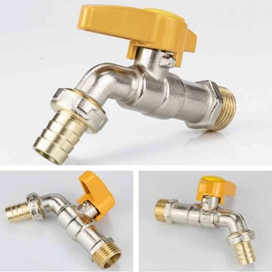 Robinet d'extérieur anti-gel 1/2 pouce, adaptateur de raccord de tuyau d'arrosage, connecteur de réservoir d'eau IBC, robinet de puisard fileté en laiton - Product Image 4