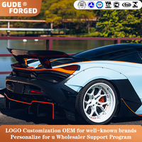 Jantes en alliage forgé GUDE 2 pièces PCD 5X112 5X114.3 5X120, design concave profond blanc brillant, adaptées aux supercars de luxe Ford GT
