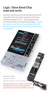 Qianli Apollo 6 en 1, appareil multifonctionnel de restauration et de détection pour <span class=keywords><strong>iPhone</strong></span> <span class=keywords><strong>7</strong></span>-11Pro Max, réparation de la tonalité réelle, de la <span class=keywords><strong>batterie</strong></span>, du casque, de la bande de base - Product Image 3