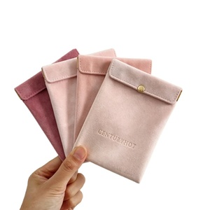 Bolsa Pequeña de Terciopelo con Cordón para Joyería, con Logotipo Personalizado, Bolsa de Almacenamiento Reciclable para Impresión por Estampado - Product Image 1
