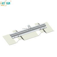 Enseigne d'art Système de montage sur toit solaire Grossiste OEM Mini rail en aluminium personnalisé Système de montage sans rail sur toit en pente