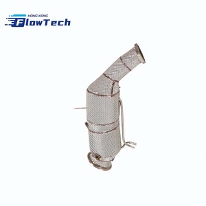 Tuyau de descente en acier inoxydable T304 à haut débit avec bouclier thermique pour Cadillac CT4 CT5 2.0T 2020-2025 - Product Image 2