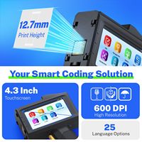 Imprimante jet d'encre manuelle portable AISOMARK pour le codage de la date de péremption, l'impression de codes QR, de codes-barres et de logos - Compatible Flex et Egg