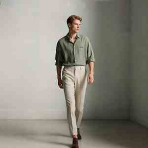 Pantalon de survêtement unisexe décontracté imprimé en sergé molletonné 100 % coton, style chef, anti-boulochage, taille élastique, coupe droite, service OEM, coloré - Product Image 4