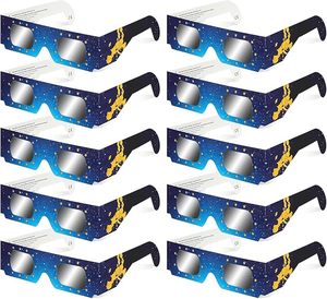<span class=keywords><strong>Lunettes</strong></span> d'<span class=keywords><strong>éclipse</strong></span> <span class=keywords><strong>solaire</strong></span> en papier en gros, testées ISO 12312-2 et certifiées CE, recommandées par l'AAS, logo personnalisé, Eclipse Europe 2026 - Product Image 1