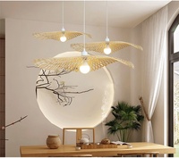 Lustre LED rond en bois fait main de style chinois traditionnel, en gros, directement de l'usine, pour restaurant et salle à manger intérieure
