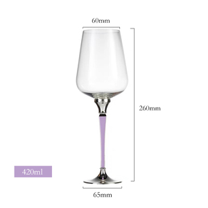<strong>Champagne</strong> <strong>Flutes</strong> Glass Type and Stocked Feature <strong>Champagne</strong> Glasses Colored Stem - Product Image 4