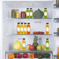Bouteilles à Jus Personnalisées, Contenants Réutilisables Transparents pour Boissons Froides, Bouteilles à Lait Transparents, Bouteilles à Jus Vides