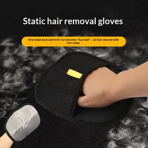 Gant électrostatique pour enlever les poils d'animaux, brosse double sens, peigne anti-poils collants, grattoir - Product Image 2