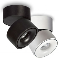 Projecteur à rail réglable grille ronde 12w Surface down light plafonnier réglable down light