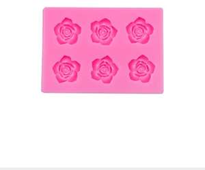 <span class=keywords><strong>Molde</strong></span> Decorativo para Pastel con Diseño <span class=keywords><strong>de</strong></span> Rosas, Hojas, Girasoles, Margaritas Pequeñas, Combinaciones <span class=keywords><strong>de</strong></span> Flores y Hojas, Ecológico, Color <span class=keywords><strong>Rosa</strong></span> Chocolate - Product Image 6