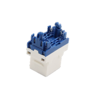 Haute qualité 180 degrés blanc D-RJ45 rotatif Cat5e/Cat6 UTP modulaire femelle connecteurs connecteur accessoires connecteur accessoire