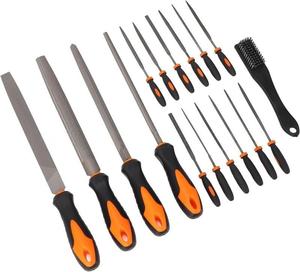 17pcs Premium Industrial Grade T12 Drop Forged Alloy Steel <strong>File</strong> <strong>Tool</strong> <strong>Set</strong> 4 Large <strong>Files</strong> 12pcs Needle <strong>Files</strong> 1 Brush DIY Carry Case - Product Image 3