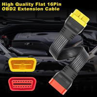 Câble d'extension pour détecteur de voiture OBD2, adaptateur de conversion X431 mâle-femelle 36cm OLIVER, compatible 12V