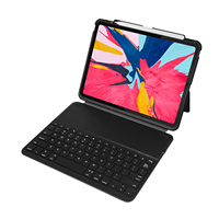 Étui Clavier Détachable pour iPad Pro 11 Pouces 4ème/3ème Génération, Clavier BT Sans Fil avec Support pour Crayon