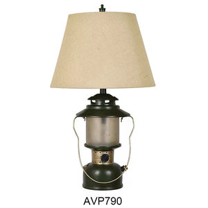 בית חווה מחנה מבטא דקורטיבי רטרו עתיק בציר זכוכית פנס עיצוב שולחן מנורות - Product Image 6