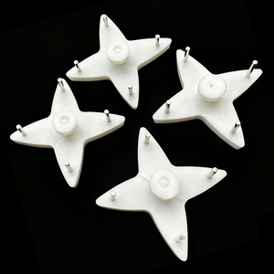 Ganchos para uñas sin costuras, soportes de pared de plástico con forma de estrella para estudio fotográfico, decoración de boda, 4 Uds., color blanco - Product Image 1