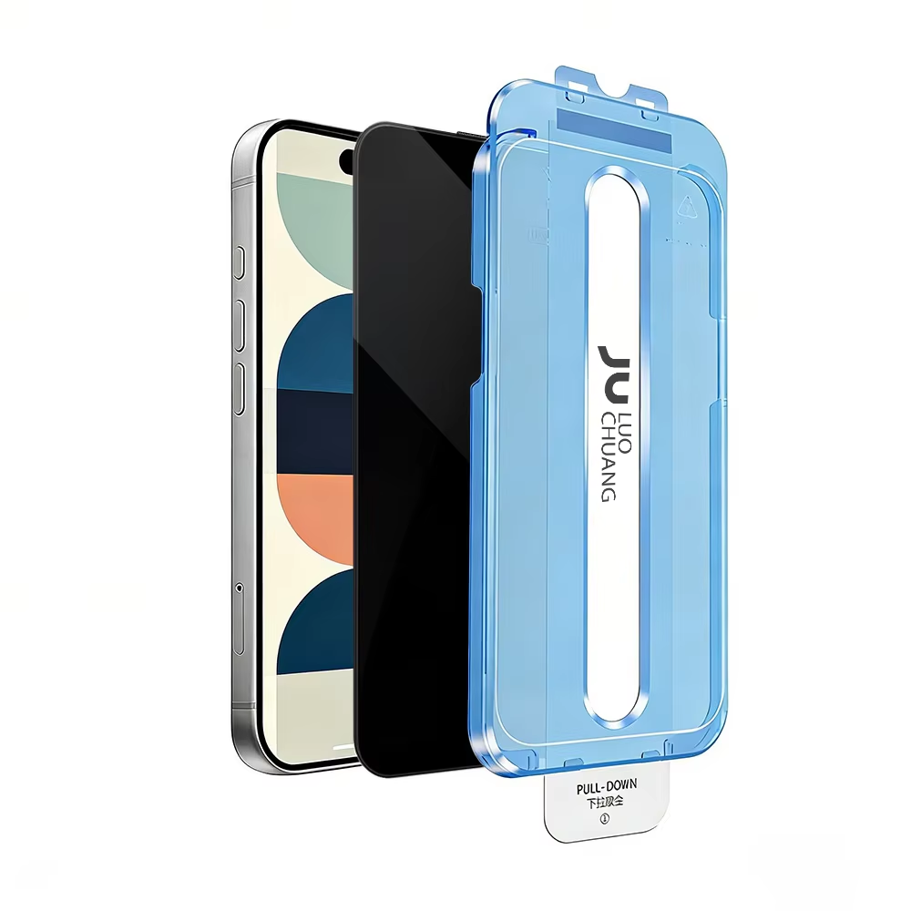 Black 360 Privacy Screen Protector 1pc + Installation Tools