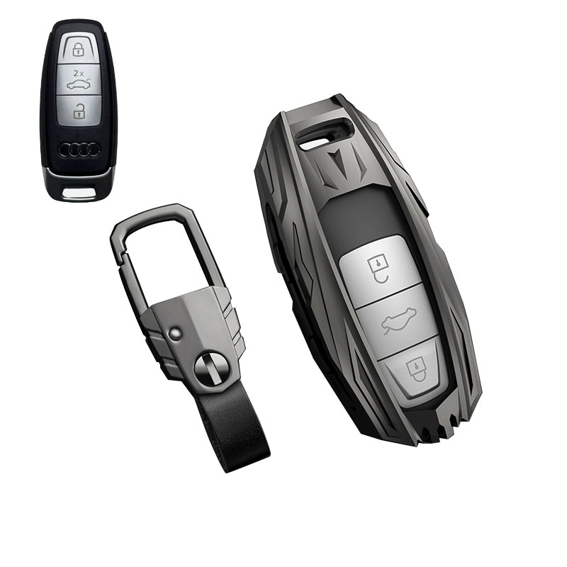 Caso mate gunmetal + llavero