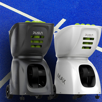 PUSUN PT MAXC Máquina Lanzapelotas de Tenis Profesional Inteligente, Portátil y Ligera, Automática y Recargable para Clubes