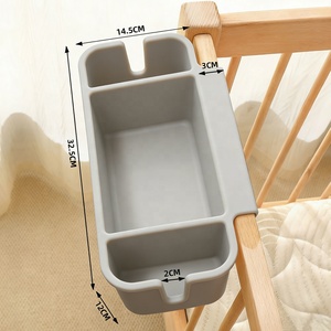 Organizador de Pañales para Bebés Recién Nacidos, Elegante Organizador de Cuna, Cesta de Almacenamiento de Silicona para Pañales y Toallitas Húmedas - Product Image 3