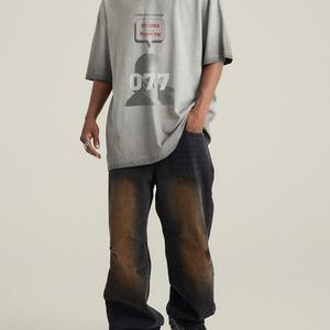 Camiseta de Estilo Casual, Tejido Grueso, Ecológica, Antipilling, Transpirable, con Estampado Animal, Cuello Redondo, para Personalizar - Product Image 2