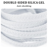 Lacets de football antidérapants élastiques durables de 7 mm, paire pour chaussures de football, lacets de remplacement en polyester, couleur personnalisée
